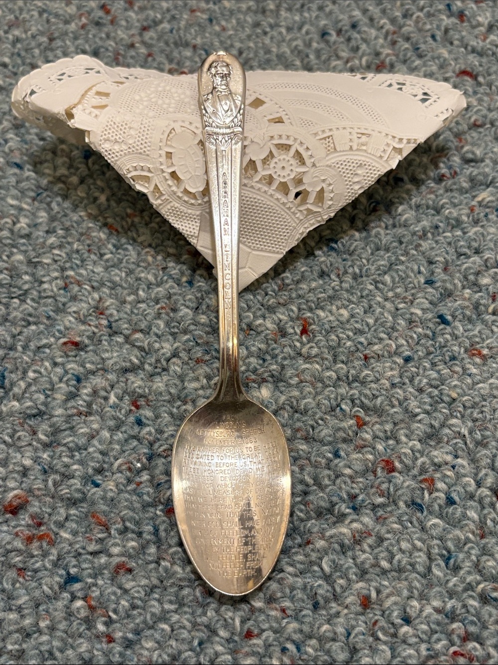 William Rogers International Silver. Presidential spoons series: Abraham Lincoln